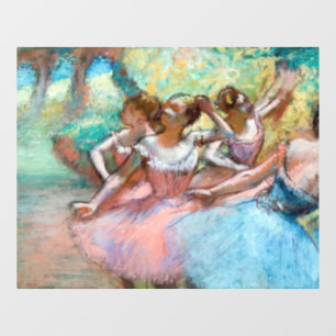 Autocollant Pour Fenêtre Edgar Degas - Quatre ballerines sur scène