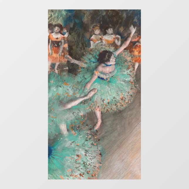 Autocollant Pour Fenêtre Edgar Degas - Swaying Dancer / Danseuse en vert (Feuille)