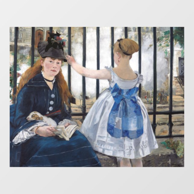 Autocollant Pour Fenêtre Edouard Manet - Le Chemin De Fer (Feuille)