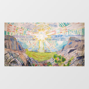 Autocollant Pour Fenêtre Edvard Munch - Le Soleil 1910