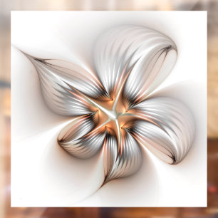 Autocollant Pour Fenêtre Élégance florale Art Abstrait fractal moderne