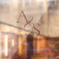 Élégant, Classique, Monogramme, Mariage