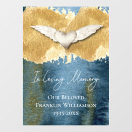 Autocollant Pour Fenêtre Elégant Heart Wings Love Mémoire souvenir voiture