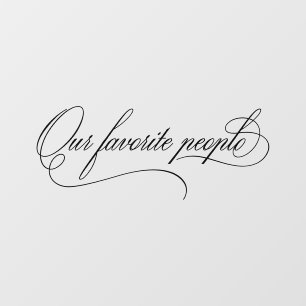 Autocollant Pour Fenêtre Élégant Notre Mariage préféré Miroir Decal
