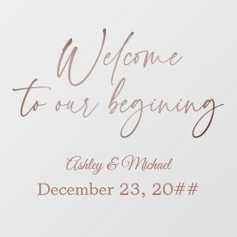 Autocollant Pour Fenêtre Élégant script de calligraphie simple Bohème moder