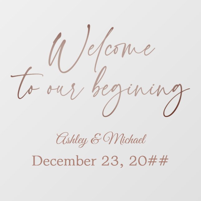 Autocollant Pour Fenêtre Élégant script de calligraphie simple Bohème moder (Feuille)