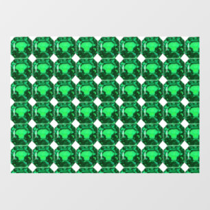 Autocollant Pour Fenêtre Émeraude Motif verte