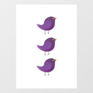Autocollant Pour Fenêtre Enfants mignonette birdy