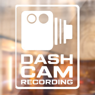 Autocollant Pour Fenêtre Enregistreur de caméra de voiture Dashcam
