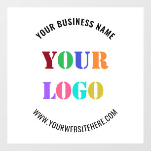 Autocollant Pour Fenêtre Enseigne personnalisée avec logo Site Web Autocoll