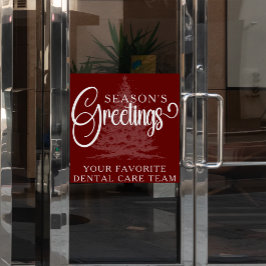 Autocollant Pour Fenêtre Entreprise customisée Professionnel Noël d'affaire