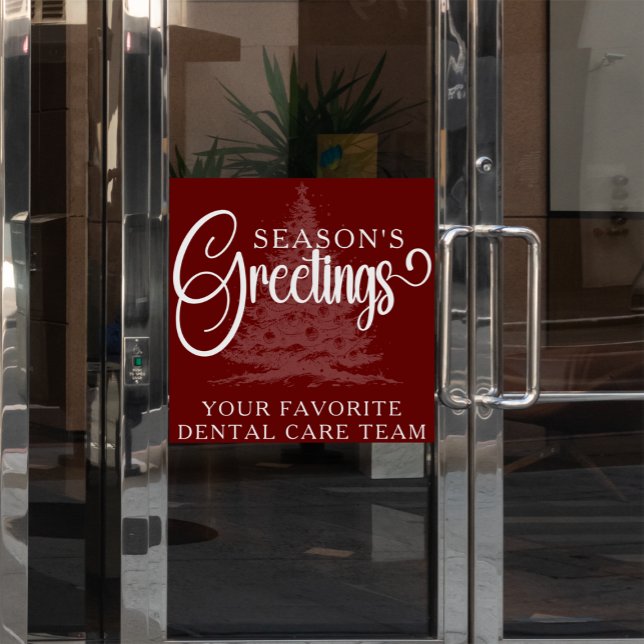 Autocollant Pour Fenêtre Entreprise customisée Professionnel Noël d'affaire (Créateur téléchargé)