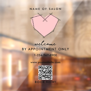 Autocollant Pour Fenêtre Épingles Bobby Ouverture Heures d'Ouverture sur Re