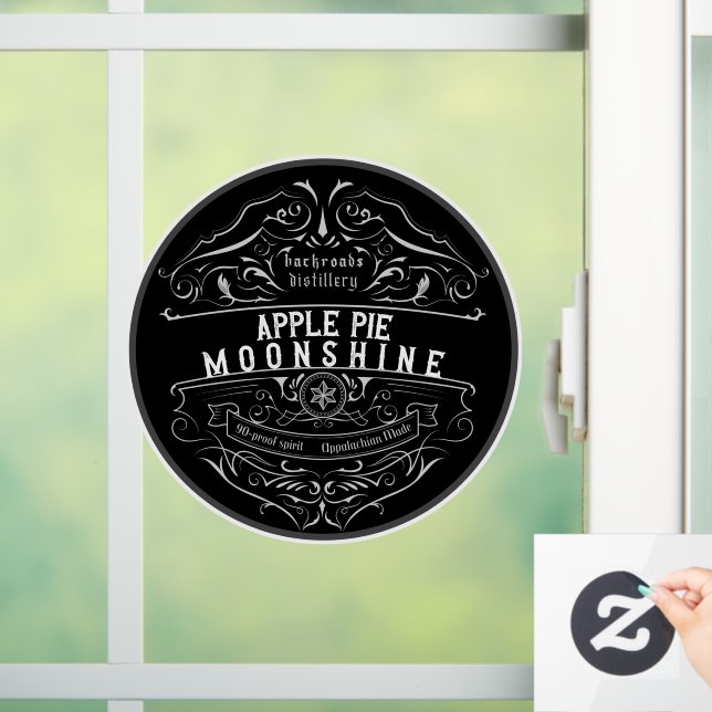 Autocollant Pour Fenêtre Étiquette de fenêtre Appalachia Moonshine Clouage (Maison)