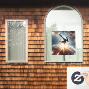 Autocollant Pour Fenêtre Explosion de rupture galactique dans l'espace prof