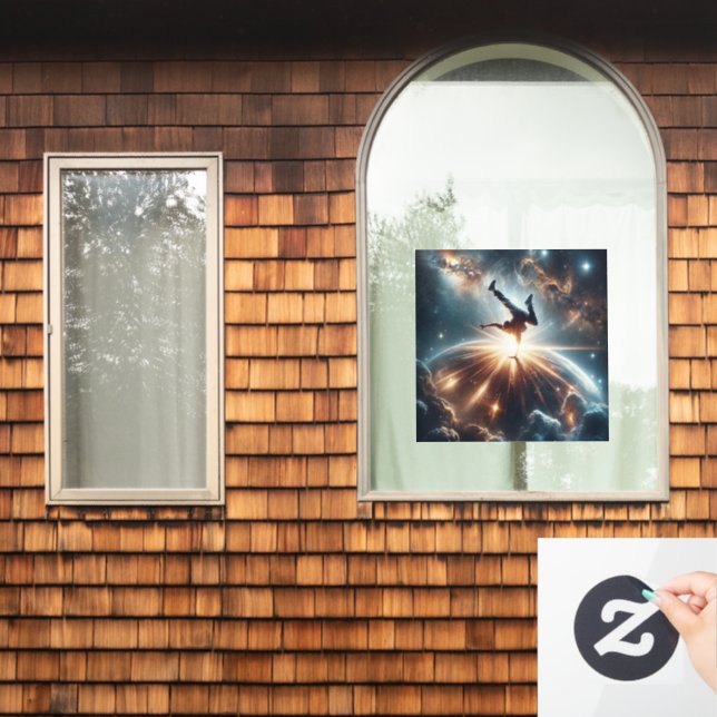 Autocollant Pour Fenêtre Explosion de rupture galactique dans l'espace prof (Fenêtre d'accueil)