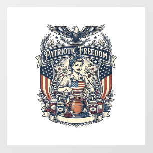 Autocollant Pour Fenêtre Fabricant de confiture patriotique