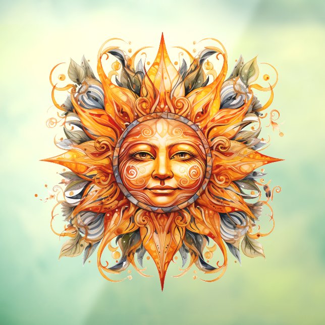 Autocollant Pour Fenêtre Face solaire cosmique (Feuille 3)