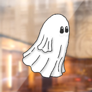 Autocollant Pour Fenêtre Fantôme d'Halloween effrayant