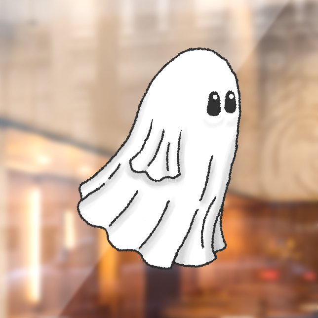 Autocollant Pour Fenêtre Fantôme d'Halloween effrayant (Feuille 2)