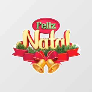 Autocollant Pour Fenêtre Feliz Natal