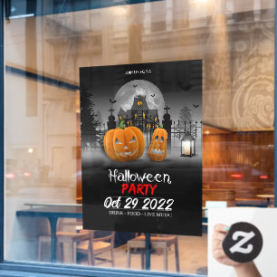 Autocollant Pour Fenêtre Fête d'Halloween