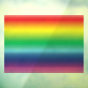 Autocollant Pour Fenêtre Fierté couleurs arc-en-ciel lgbtq lgbt drapeau gay