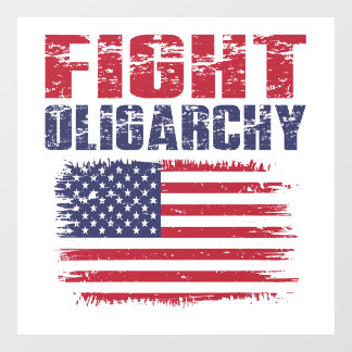 Autocollant Pour Fenêtre Fight Oligarchy Protest
