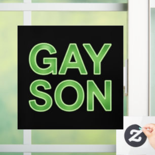 Autocollant Pour Fenêtre Fils gay drôle Fierté LGBTQ