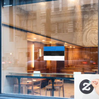 Autocollant Pour Fenêtre Flag of Estonia custom-cut 