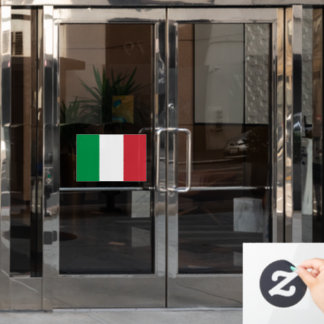 Autocollant Pour Fenêtre Flag of Italy custom-cut 