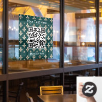 Fleur de Lis Motif, Français, Royal, Crème, Vert