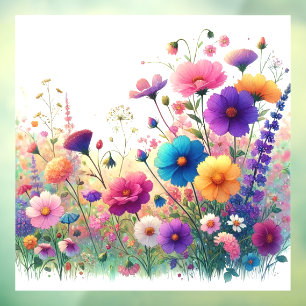 Autocollant Pour Fenêtre Fleur sauvage Rhapsody