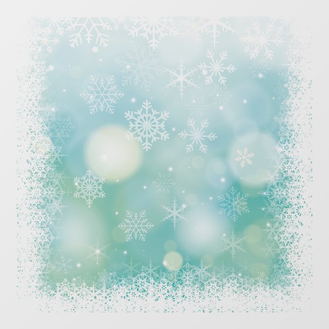 Autocollant Pour Fenêtre Flocon de neige (Feuille)