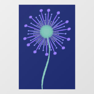 Autocollant Pour Fenêtre Fond à motif floral mignon