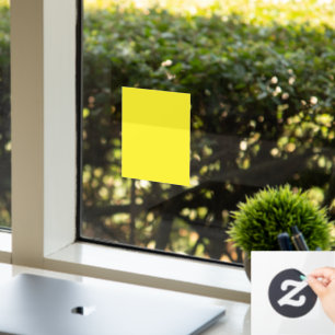 Autocollant Pour Fenêtre Fond jaune uni vibrant