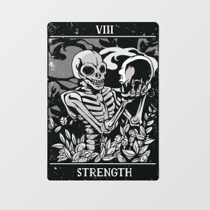 Autocollant Pour Fenêtre Force du squelette de Tarot