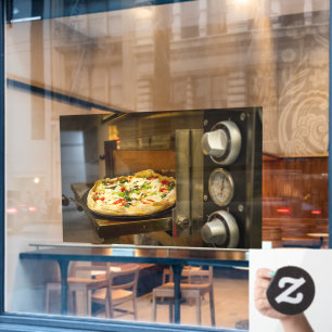 Autocollant Pour Fenêtre Four à pizza de la pizzeria italienne