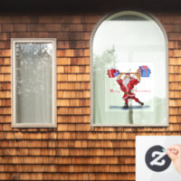 Fun Bodybuilder Santa Claus avec cadeaux de Noël