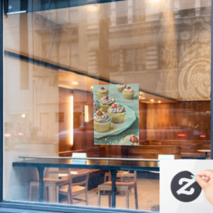 Autocollant Pour Fenêtre Gâteau à la crème glacée