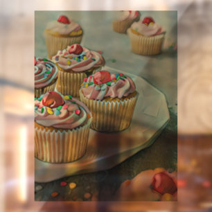 Autocollant Pour Fenêtre Gâteau à la crème glacée