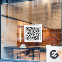 Générateur de code QR Simple Moderne Noir et Blanc