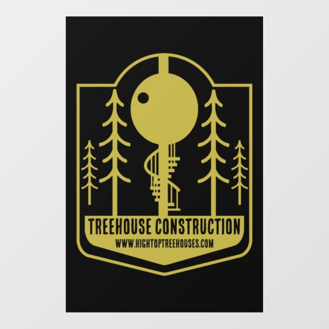 Autocollant Pour Fenêtre Générateur maître Treehouse (Feuille)