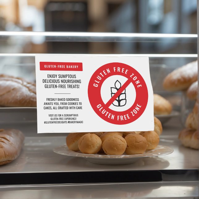 Autocollant Pour Fenêtre Gluten Free Allergy Safe Restaurant Boulangerie Pr (Créateur téléchargé)
