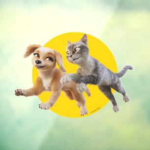 Autocollant Pour Fenêtre Gracie & Pedro Unleashed