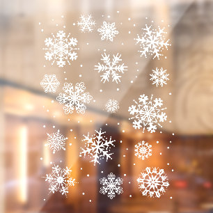 Autocollant Pour Fenêtre Grand flocon de neige de Noël