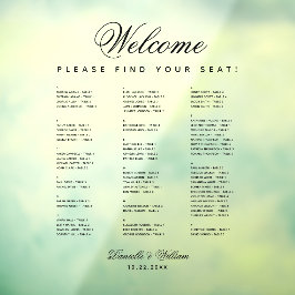 Autocollant Pour Fenêtre Graphique de siège Mariage transparent alphabétiqu