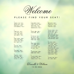 Autocollant Pour Fenêtre Graphique de siège Mariage transparent alphabétiqu