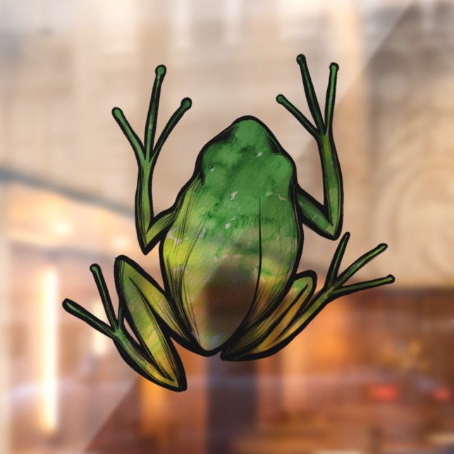 Autocollant Pour Fenêtre Grenouille des arbres (Feuille 2)