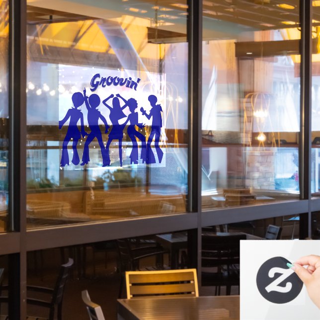 Autocollant Pour Fenêtre Groovin' (Fenêtre du restaurant)